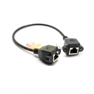 RJ45 Câble féminin à femelle 0,3 M Longueur Cat5e 8P8C Ethernet Network