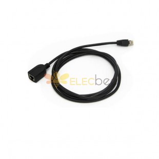 RJ45 Plug to Female Cable Cat5 Nework Extender Connecter 30CM OD5.5MM