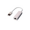 USB 2.0 to RJ45 Female Broadband Network Adapter Cable White Color 11CM Cable