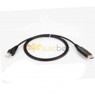 USB转RJ45 公对公编程电缆 RS232串行电缆延长线1米