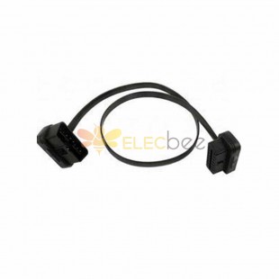 0.6 Meter OBD2 16 Pin Male to Female Extension Cable Elm327 Flat Wire for Car OBD Expansion with GPS and Bluetooth