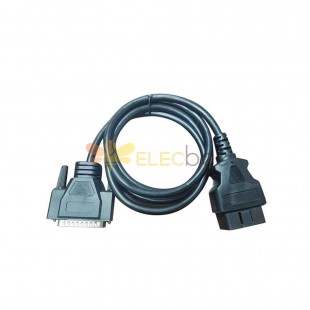 1.5 Meter OBD Male to DB25P Male Whole Vehicle Wiring Harness OBD Connector 1 Male to 2 Female Transmission Cable