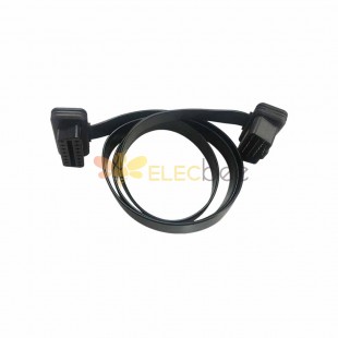1 Meter OBD2 16 Pin Male to 16 Pin Female Car Diagnostic Extension Cable Flat Wire