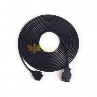 10 Meter OBD Car Truck Extension Cable 16-Pin Male to Female OBD2 PVC Line