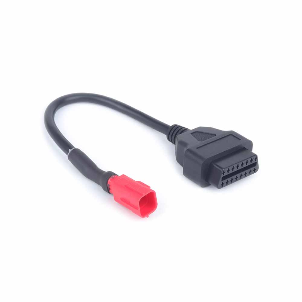30CM Motorcycle OBD Cable 16-Pin to 6-Pin Compatible with Honda Yamaha and More