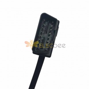 30cm OBD Male Plug with Open Four Core Flat Cable and Single Connector 2 Pcs