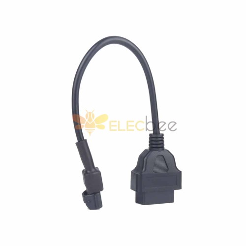 30cm OBD Motorcycle Adapter Cable 16-Pin Female to 3-Pin Male