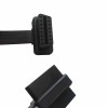 30CM OBD2 Male to Female Three Way Extension Cable OD16 Flat 16-Core Wire Suitable for Car GPS and Diagnostic Equipment