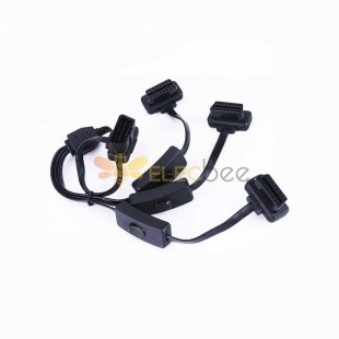 50CM OBD 16-Pin Male to Female Switch Cable OBD Switch Line for Cars