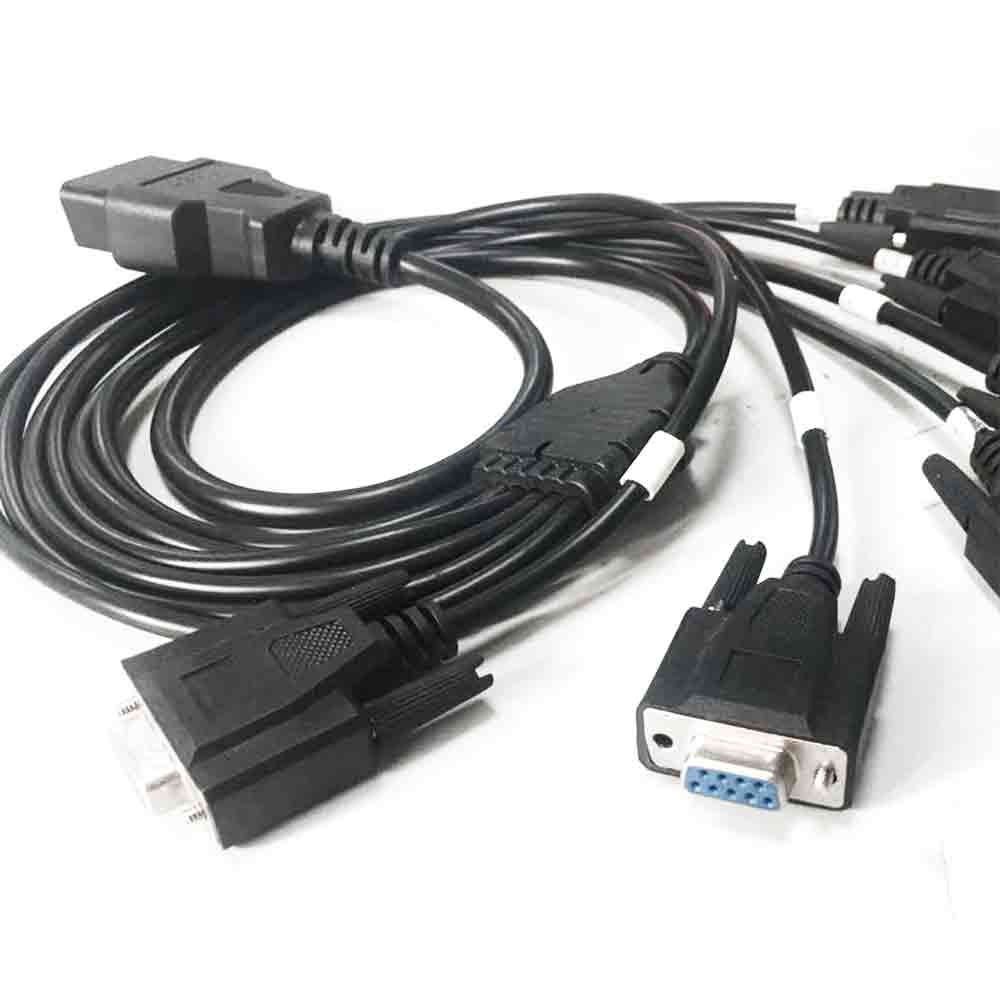 50cm OBD2 Car Connection Cable OBD Male to 6 x DB9 Female Diagnostic Adapter