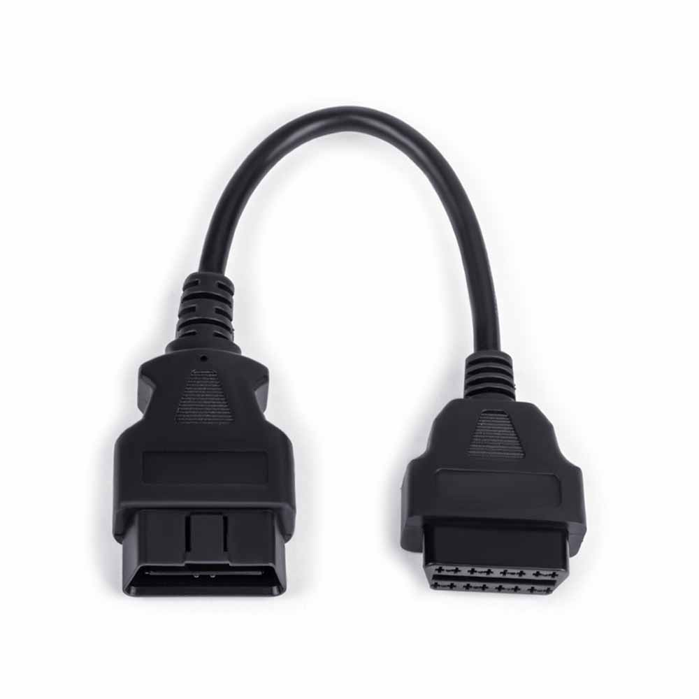 Car Truck OBD Extension Cable 30cm Male to Female 16-Pin Power Delivery