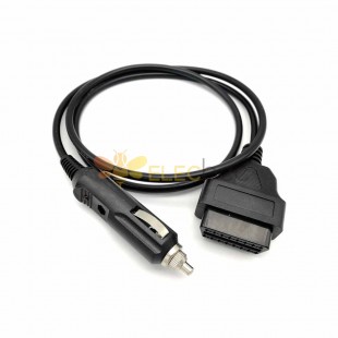 OBD Female to Cigarette Lighter Adapter High-Temperature Resistant PVC Cable 50cm