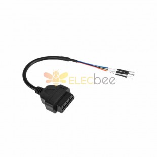 OBD2 Adapter Cable Supports Various ECU Models for Motorcycle Cars 5-Core Round Cable 20CM