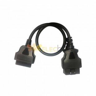 OBD2 to GPSELM327 Bluetooth Adapter Extension Cable Male to Female 30cm