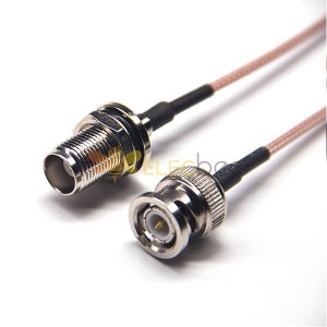 50 Ohm BNC Cable Straight Male to TNC Female Blukhead for RG316 Cable