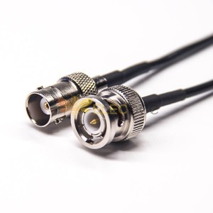 50 Ohm RF Cable coaxial BNC Conector macho a hembra 180 grados para cable RG174