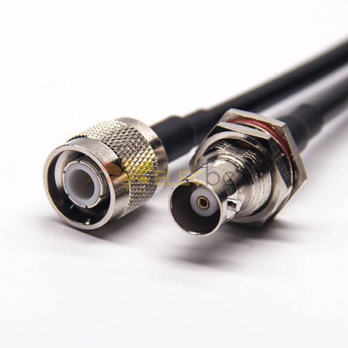 1M Cable BNC 180 Grados Hembra Impermeable a TNC 180 Grados Macho con RG223 RG58