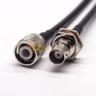 1M BNC Cable 180 Degre Female Waterproof to TNC 180 Degree Male with RG223 RG58