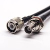 20pcs 1M BNC Cable 180 Degre Female Waterproof to TNC 180 Degree Male with RG223 RG58