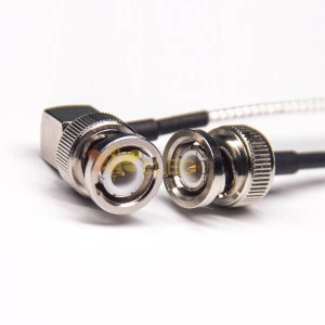 BNC Cable 90 Degree Male to BNC 180 Degree Male Coaxial Cable with RG316