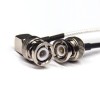 20 Stück BNC-Kabel, 90-Grad-Stecker auf BNC-180-Grad-Stecker, Koaxialkabel mit RG316
