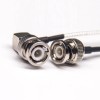 20 piezas Cable BNC macho de 90 grados a BNC Cable coaxial macho de 180 grados con RG316 10cm