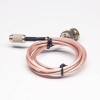 BNC Cable Assembly RG179 1M with BNC Male to DIN 1.0/2.3 Plug Length 0.5M