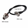 20pcs Cables BNC RG174 30CM con BNC hembra a prueba de agua a BNC macho en ángulo