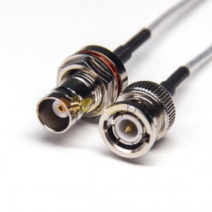 20 piezas conector BNC recto macho a BNC recto hembra Cable Coaxial resistente al agua con RG316 10cm