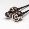 Conector BNC con cable impermeable hembra recta a BNC cable macho recto con RG174