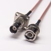 BNC Extension Cable Male Female 180 Degree RG316 Cable 10cm