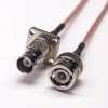 BNC Extension Cable Male Female 180 Degree RG316 Cable 10cm