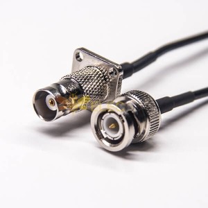 Conector de brida BNC Straight hembra a BNC macho RG174 Cable