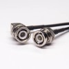 BNC Male to BNC Male Cable Assembly BNC Right Angle to Straight for RG174 cable 10cm