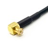 BNC Erkek - MCX Erkek Sağ Açı 20cm Kablo RG174