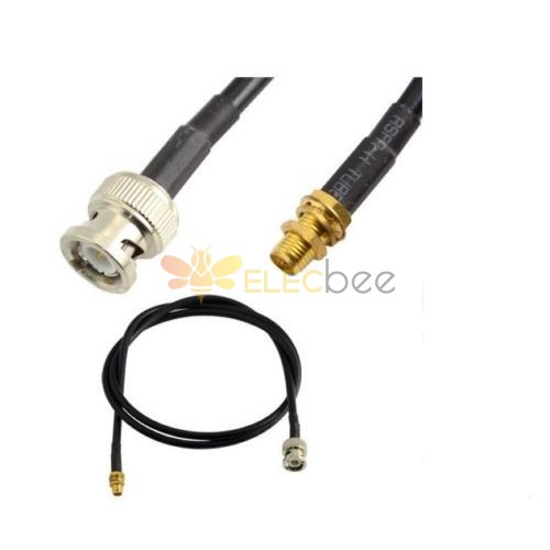 Cable de extensión BNC macho a RP-SMA hembra de 1 m RG174