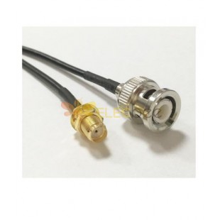 BNC Male to SMA Female Pigtail Extension Cable RG174