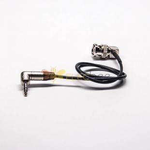 BNC Dik Açı 3.5mm Kablo Montaj BNC Erkek Dik Açı ToRight Açı Nutirk 3.5mm RG174 Kablo 40CM ile