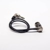 BNC Right Angle to 3.5mm Cable Assembly BNC Male Right Angle toRight Angle Nutirk 3.5mm with RG174 Cable 40CM