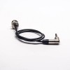 20pcs BNC Straight to 3.5mm Cable Assembly 75ohm BNC Male to Right Angle Nutirk 3.5mm with RG174 Cable 40CM