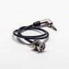 20pcs BNC Straight to 3.5mm Cable Assembly 75ohm BNC Male to Right Angle Nutirk 3.5mm with RG174 Cable 40CM