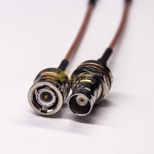 Coaxial Cable BNC Connector Mâle à Femelle Blukhead Imperméable à l'eau pour le câble RG316