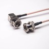 Coaxial Câble BNC Straight Male to Right Angled Male RG316 10cm