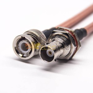Coaxial Cable RF Assembly BNC Straight Male to BNC Straight Female with RG142