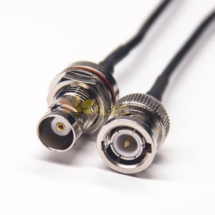 Cable coaxial con conectores BNC macho recto a BNC hembra recta Blukhead impermeable 10cm