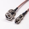 DIN 1.0/2.3 Conector macho a bNC macho recto para cable RG316