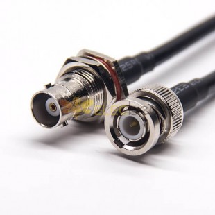 RF Cable BNC Male Straight to BNC Female Straight Coaxial Cable with RG58 RG223