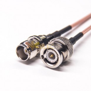 20 piezas conector de Cable RF de 10CM BNC macho a TNC hembra recto para Cable RG316