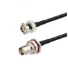 RF Cable Mâle Femme BNC à BNC Bulkhead RG58 Pigtail RF Coaxial Cable 10CM