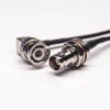 RF Coaxial Cable Male Female RG174 Cable with BNC Right Angle to BNC Straight